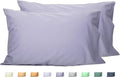 Sunflower Queen Pillowcases Set of 2, 100% Cotton Queen Size Pillow Cases 2, 20×30 inches Lavender Aura, Soft and Breathable