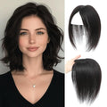 Hair Toppers for Women Real Human Hair Topper for Women with No Bangs Hairpieces Comfortable and Breathable 10 Inch Swiss Base 3D 360°Cover Glue-free and Shedding Free (Natural Black)