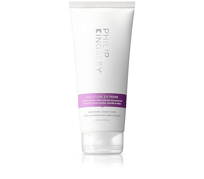 PHILIP KINGSLEY | Moisture Extreme Enriching Conditioner | For Curly, Dry, Damaged Hair | Moisturizes, Hydrates and Adds Shine| Detangles and Controls Frizz, Adds Shine | 6.76oz