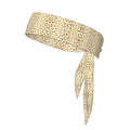 Boys Girls Sports Sweatband, Multifunction Elastic Head Band for Running Fitness Shower, Beauty Skinny Cheetah Gold Leopard Print Headwear Hair Accessories