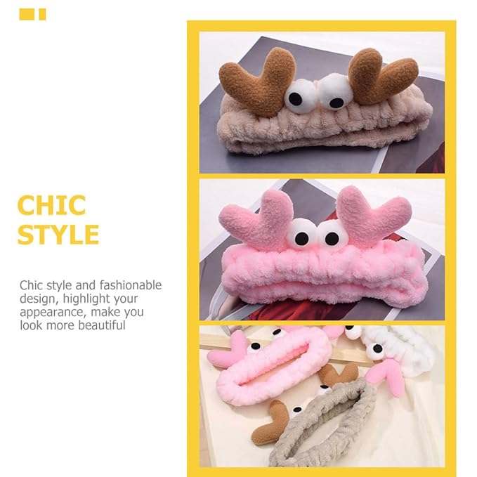 Elastic Marine Creature Pattern Facial Headbands for Face Washing, Spa Use, and Hairstyle Protection