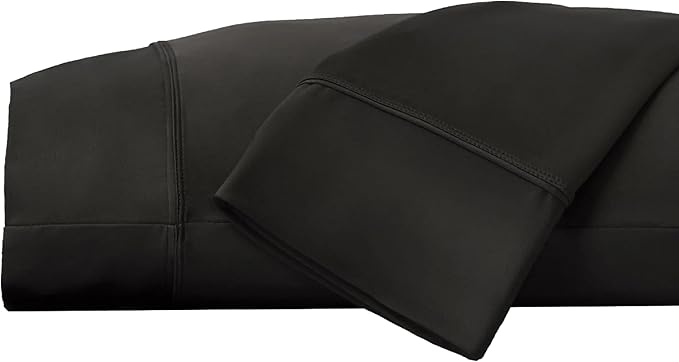 SHEEX Original Performance Cooling Pillowcases, Ultra-Soft Standard Pillowcase Set, 2 Cooling Pillow Covers, Black