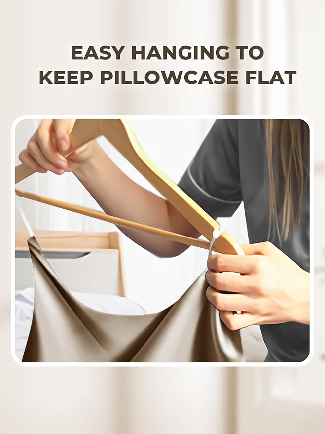 Mulberry Silk Pillowcase for Hair and Skin, SGMSILK 22 Momme Natural Silk Pillow Cases with Zipper, 6A Soft and Smooth Single Sided Pure Silk Pillow Cover (Dark Brown, Standard 20"x26")