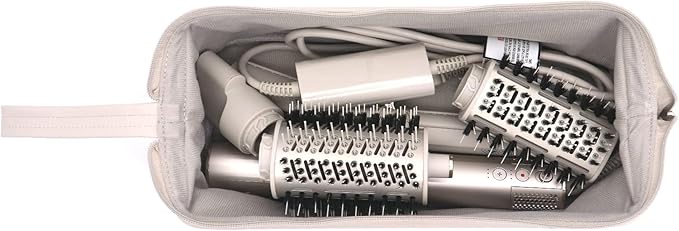 BUBM Travel Case for Dyson Airwrap Styler/Shark Flexstyle,Portable Carrying Case for Dyson Supersonic Hair Dryer,Waterproof Anti-Scratch Dustproof Protection Organizer Travel Storage Bag (Light Gray)