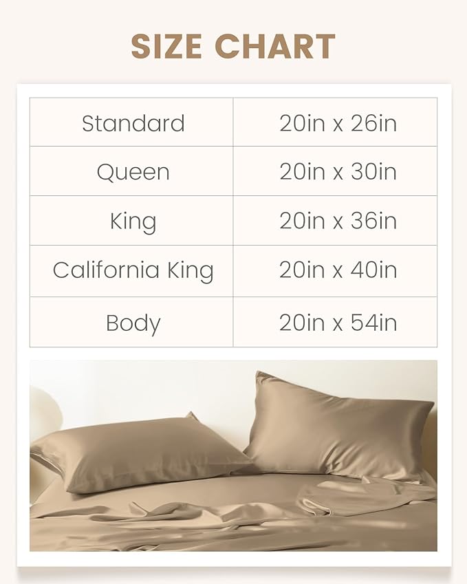 THXSILK 100% Mulberry Silk Pillowcase for Hair and Skin, Grade 6A+ Mulberry Silk Pillow Case Soft and Breathable, Hypoallergenic Pillow Case Cover with Zipper, 1pc (Queen 20"x30", Taupe)