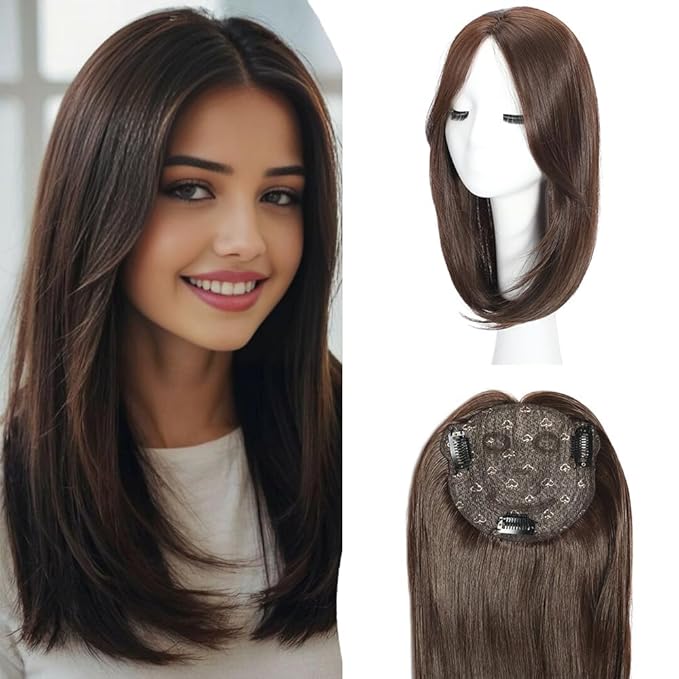 Hair Toppers for Women with Thinning Hair Toppers 360° 3D Topper Hair Pieces for Women Smiling Style Leads Fashion