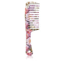 Wide Tooth Comb,Effortless Tangle Removal for Curly, Wet, Long Hair Wet,Cute Aesthetic Design for Women Men and Girls (Purple-01)