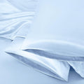 Aormenzy Satin Pillow Cases for Women Queen Size Set of 2, Baby Blue Satin Pillowcase for Hair with Envelope Closure Silky Pillow Covers Wrinkle, Fade Resistant (20x30 Inches)