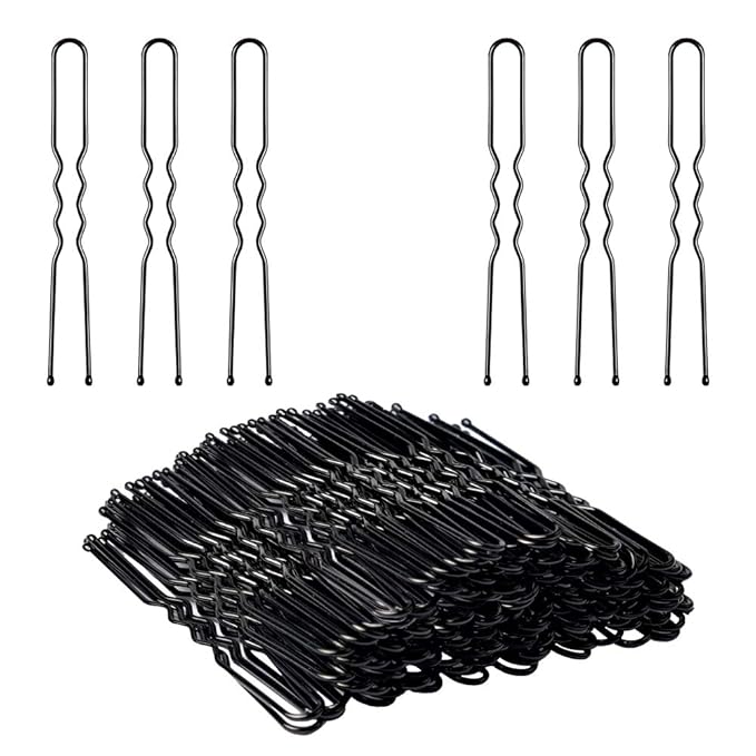 U Shaped IKOCO 2.4 inch Hair Pins for Women's Ballet Buns with Storage Box