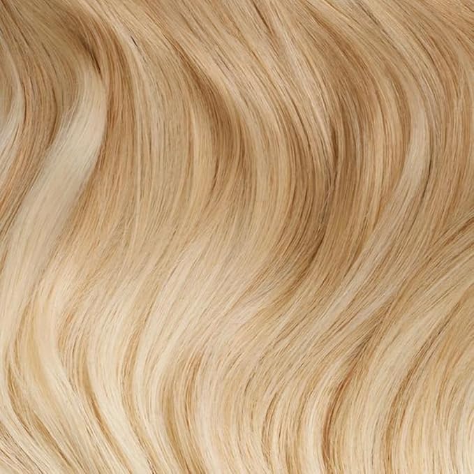 Luxy 100% Remy Human Hair – Halo Clip-In Hair Extensions –Natural Looking Volume & Length - One-Piece - Easy 5-Min Application 180 grams 20" Blonde Balayage Halo