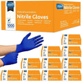 Inspire Black Nitrile Disposable Gloves | 4.5 Nitrile Safety Medical Exam Cooking Cleaning Disposable Black Gloves (Blue - Case of 1000, Large)