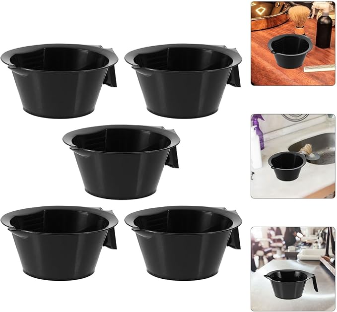 5PCS Professional Hair Dye Bowls Set Stackable Mixing Bowls for Hair Coloring for DIY Treatments and Salon Use
