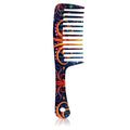 Wide Tooth Comb,Effortless Tangle Removal for Curly, Wet, Long Hair Wet,Cute Aesthetic Design for Women Men and Girls (Orange-18)