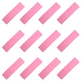 Kenz Laurenz Soft and Stretchy Elastic Cotton Headbands, Pack of 12, Light Pink