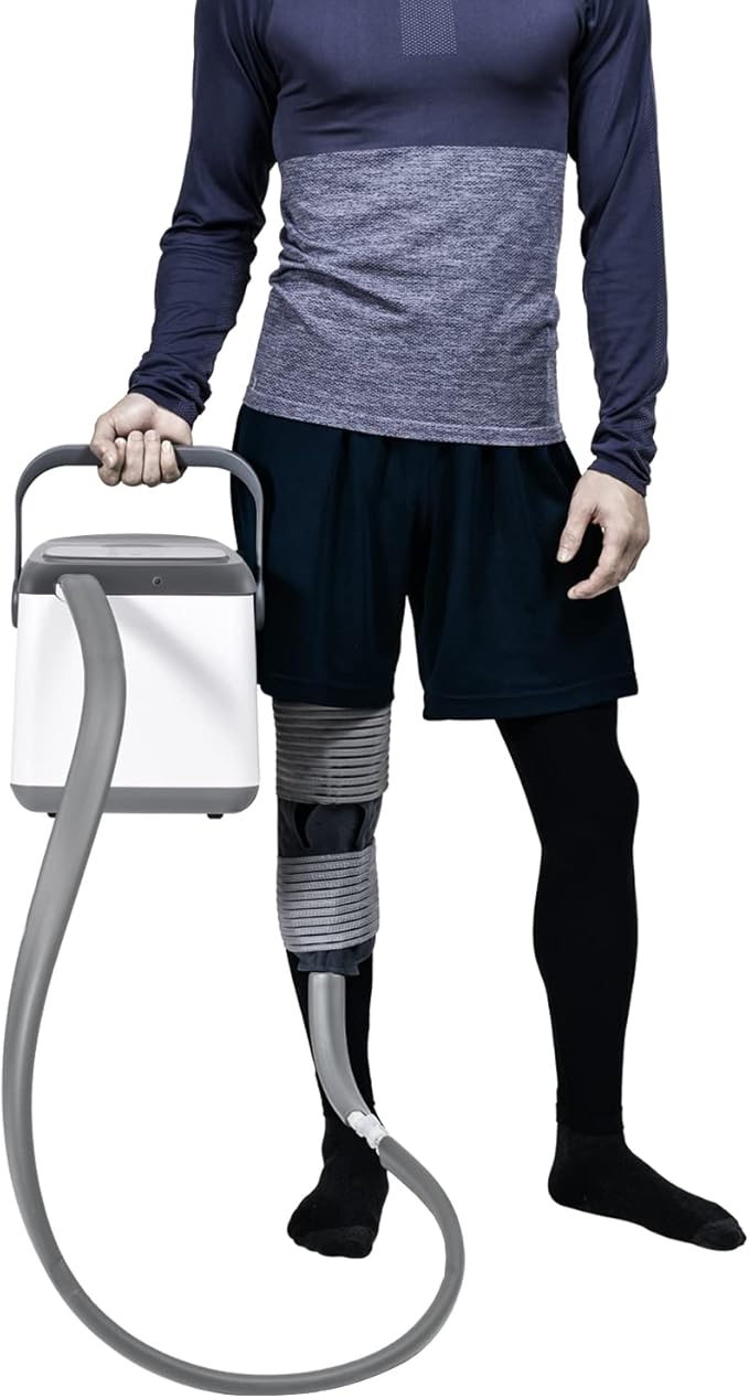 Cold Therapy System, Programable Ice Therapy Machine for Knee, Post-Surgery Continuous Cryotherapy Cold Pack, Including a Insulated Outer Wrap Pad