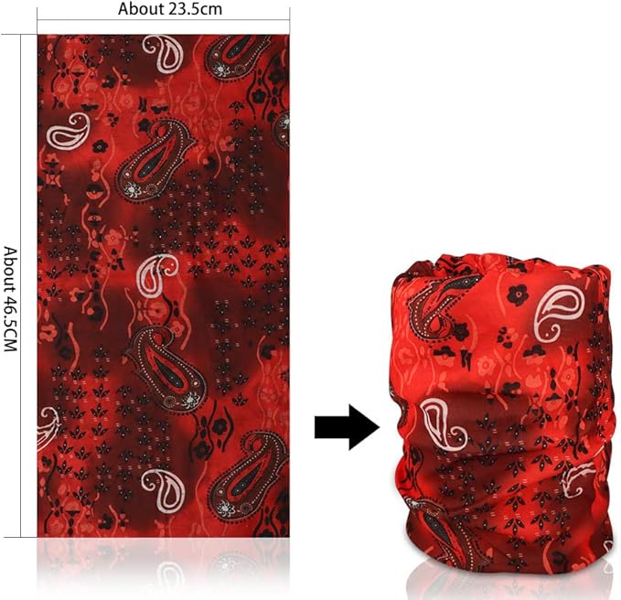 Face Mask Bandanas Neck Gaiter Headwear Magic Scarf Headband for dust Sun Wind