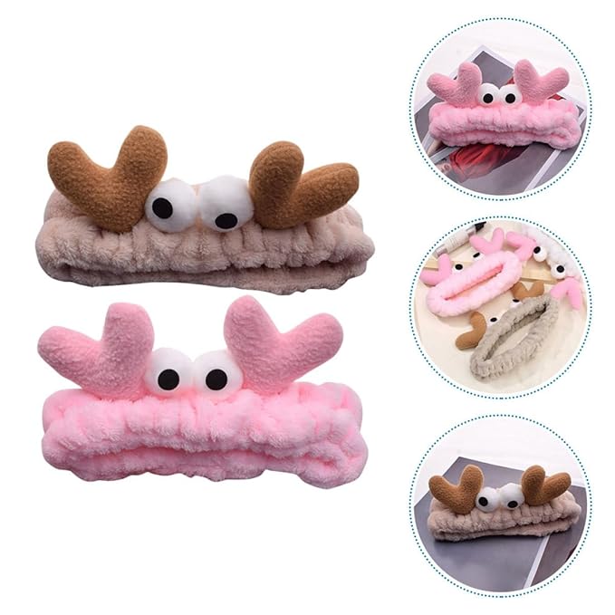 Elastic Marine Creature Pattern Facial Headbands for Face Washing, Spa Use, and Hairstyle Protection