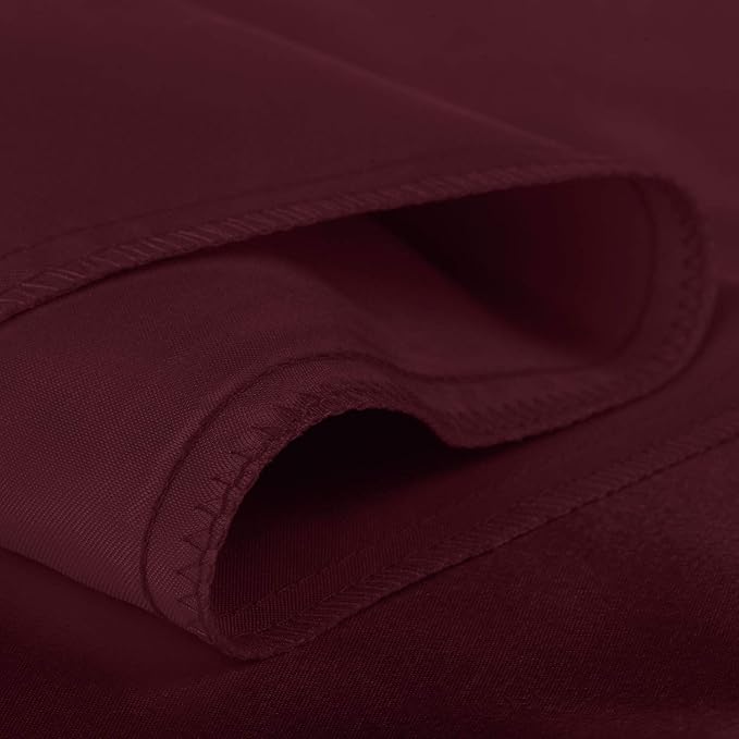 BLISSFORD Satin Pillowcase with Zipper, for Hair and Skin Care, Feels Soft and Cool Like a Silk Pillowcase, Satin Pillow Cases 2 Pack, Slik Pillow Cover, Burgundy, King, Set of 2