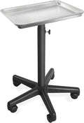 Saloniture Aluminum Salon Instrument Tray, Heavy-Duty Metal Rolling Base