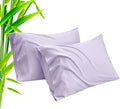 TELUS Pillow Cases Queen Size 2 Pack, Bamboo Rayon Cooling Pillowcases with Envelope Closure, Cool Breathable Pillow Case for Hot Sleepers & Night Sweats, 20x30 inch, Purple