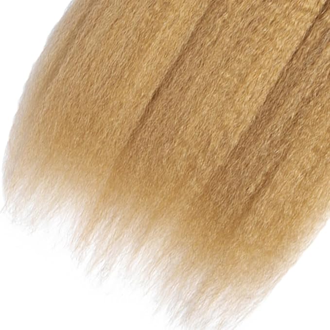 30 32 34 Inch Ombre Bundles Human Hair 1B27 Kinky Straight Bundle Niegmeag Virgin Remy Hair Extensions Double Weft 2 Tone Black and Honey Blonde Yaki Straight Bundle Hair Weave