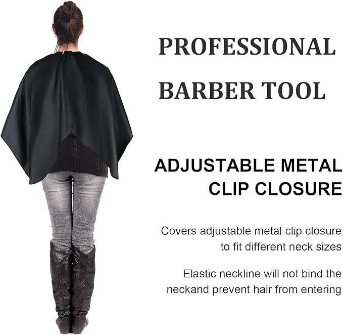 Professional Barber Cape with Adjustable Neckline Salon, Hair Cape for Men and Women, Hair Cutting Tools Barber Supplies Accessories