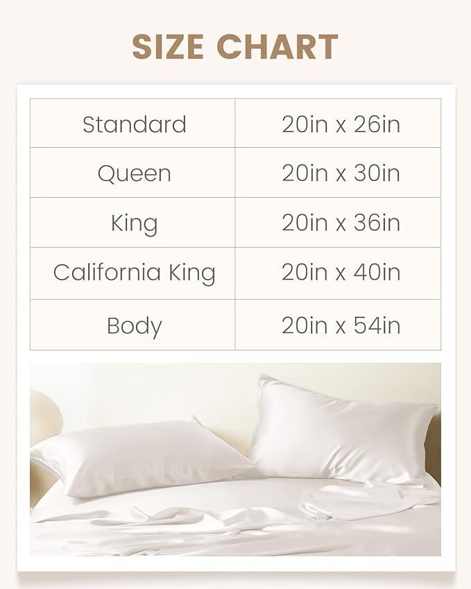 THXSILK Set of 2 100% Silk Pillowcase for Hair and Skin, Both Sides Grade 6A+ Mulberry Silk Pillow Case with Hidden Zipper, Soft and Smooth White Pillowcase, Queen Size 20"x30"