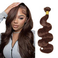 Brown Bundles Human Hair Color 4 Body Wave Bundles 20 Inch Brazilian Virgin Remy Hair Extensions Niegmeag Double Weft Chocolate Brown Body Wave Bundle Hair Weave 100g