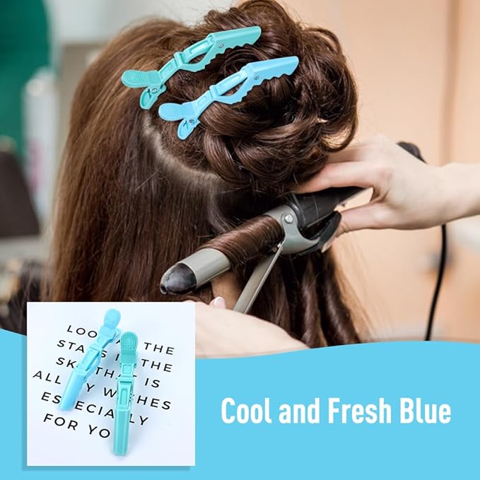 30 Pieces Professional Plastic Alligator Hair Clips for Hair Salon Styling Sectioning Duckbill Hair Clips Barrettes Pins Accessories for Men Women Girls Teens (Multicolor A)