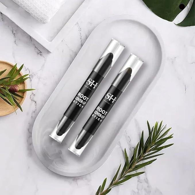 gowwim Root Touch Up, Dark Brown, Instant Root Concealer Stick for Roots and Grays