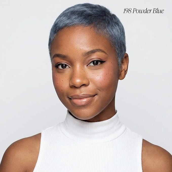 Adore Semi Permanent Hair Color (198 Powder Blue) | Vegan & Cruelty-Free Blue Hair Dye | No Ammonia, No Peroxide, No Alcohol | 4 Fl Oz Each (Pack of 2)