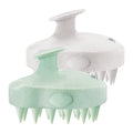 HEETA Scalp Massager 2 Pack for Hair Growth, Soft Silicone Bristles to Remove Dandruff and Relieve Itching, Scalp Scrubber for Hair Care Relax Scalp, Shampoo Brush for Wet Dry Hair, Beige & Green
