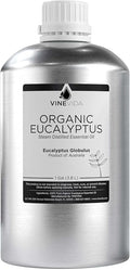 VINEVIDA Organic Eucalyptus Essential Oil - Gallon Organic Eucalyptus Oil Undiluted - Bulk Gallon Essential Oil for Soap Making Safe for Skin - DIY Candle Scents for Candlemaking Scents - 8 lbs
