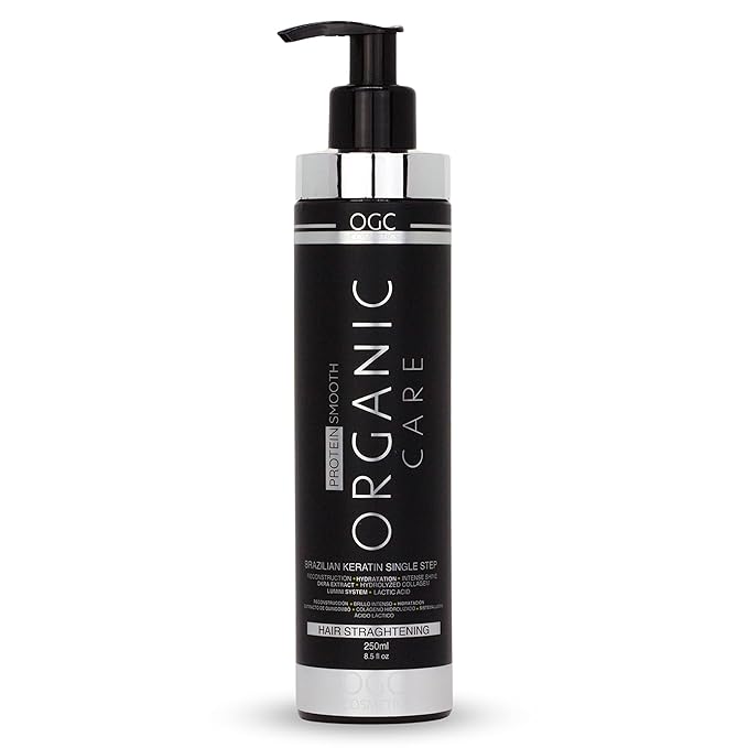 Brazilian Keratin Treatment Complex Blowout - Organic Care Cosmetics - 8.5 fl oz (250ml) - Hair Straightening
