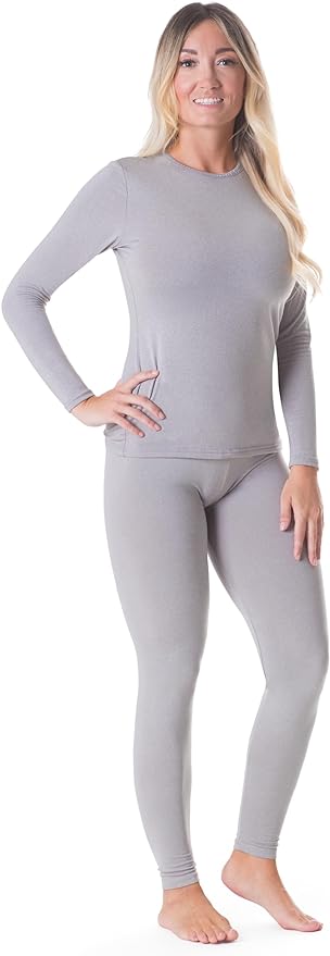 Rocky Thermal Underwear Women Long Johns Womens Thermals Top Bottom Set Fleece Lined Under Wear Clothes Base Layer Thermals