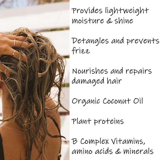 Shampoo and Conditioner Set - Seaweed Hydrating Shampoo and Sea Kelp Daily Conditioner to nourish dry damaged hair, repair and bond damange and reduce frizz