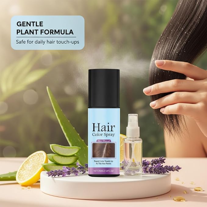 Temporary Root Touch Up Spray,Temporary Root Touch Up Hair Color Spray,Instant Covers Grey Hair (Black, Dark Brown, Light Brown)