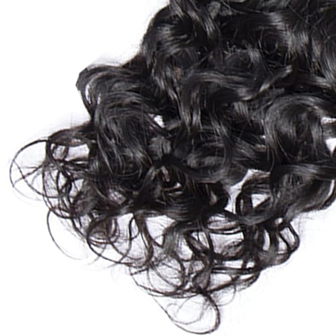 28 30 32 Inch Human Hair Bundles Color 1B Kinky Curly Bundles Niegmeag Peruvian Virgin Remy Hair Extensions Double Weft Soft and Silky Natural Black Curly Bundle Hair Weave