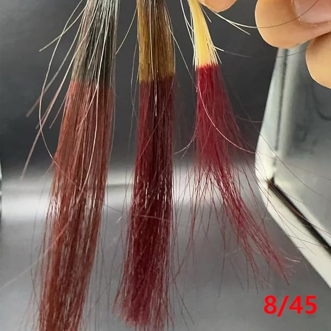PureStyle 100ml Professional Permanent Hair Color Dye Cream Ammonia Free, Long Lasting Light Red Color, 100% Gray Coverage, Natural Shine, For All Hair Types Easy At Home Application