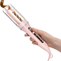 Zavarea Automatic Rotating Curling Iron for Long Hair - 1 Inch Curling Wand for Beach Waves & Loose Curls, Easy Hair Curler for Beginners, Anti-Scald & Frizz-Free, Dual Voltage for Travel