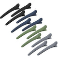 YISSION 12 PCS Hair Clips for Styling Sectioning, 3.1 Inch Matte Alligator No Crease Duck Billed Hair Barrettes for Women Girls