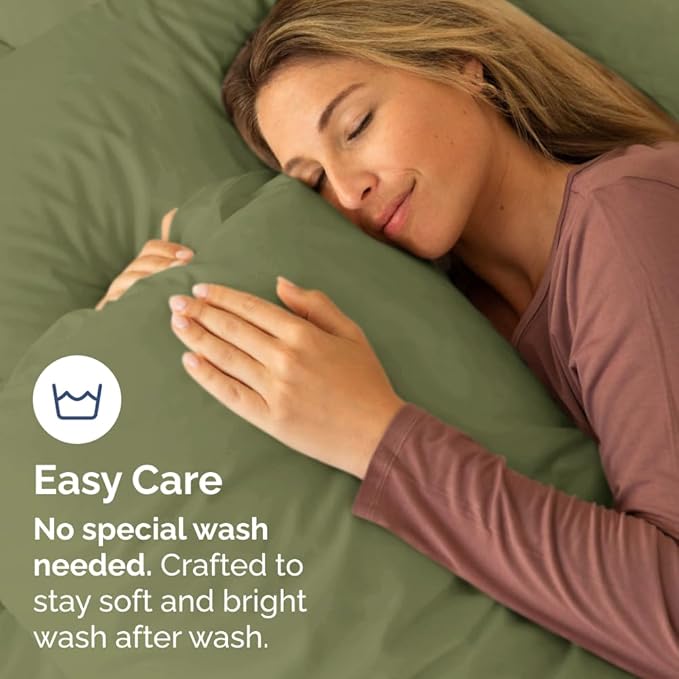 Queen Pillow Cases Set of 8 - Ultra Soft Hotel Quality Pillowcase Covers - Comfy, Cozy & Wrinkle Free - Shrink, Stain & Fade Resistant - Machine Washable Pillow Protectors - 8 Piece Set - Sage Green