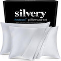 Silvery Restcool™ Silver Infused Cooling Pillowcase Set - 2 Pack Self-Cooling Pillowcases with Silvery Technology™ for Hot Sleepers & Night Sweats (Gray, Queen (U.S. Standard))