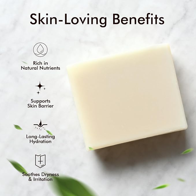 Natural Amor All Natural Bar Soap Set (5 Pack), Shea Butter Enriched, Gentle Bar for All Skin Type, Essential Oils Scented, Handmade Soap Gift Set For Women & Men