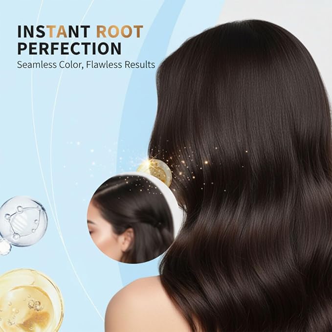 Temporary Root Touch Up Spray,Temporary Root Touch Up Hair Color Spray,Instant Covers Grey Hair (Black)