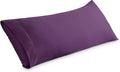 Bare Home Microfiber Body Pillow Cover - Ultra Soft & Cooling - Double Brushed - Envelope Closure - Easy Care (20''x54'' Body Pillow Cover, Plum)