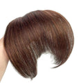 Yaki Straight Bangs Hair Extensions for Women Synthetic Fringe with Temples Handmade Kinky Straight Bangs Hairpiece with 3 Clips in (T1B/30)