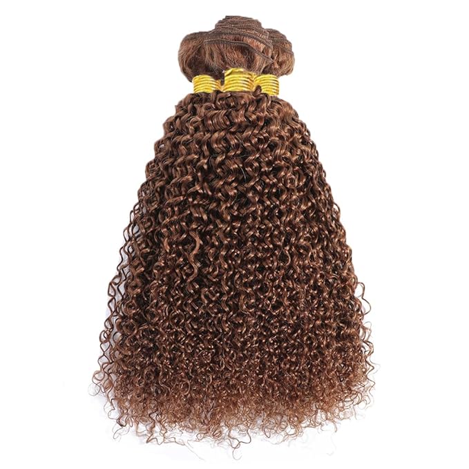 26 28 30 Inch Light Brown Bundles Human Hair Color #30 Water Wave Bundle Light Brown Wet and Wavy Bundle Color #30 Human Hair Bundles