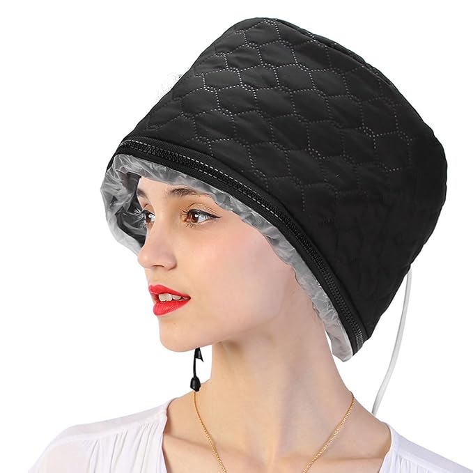 3 Gear Adjustment Hair Steamer, Heat Cap, Steam Cap Suitable for Improving Dry, Frizzy and Split Hair and Repairing Damaged Hair Quality