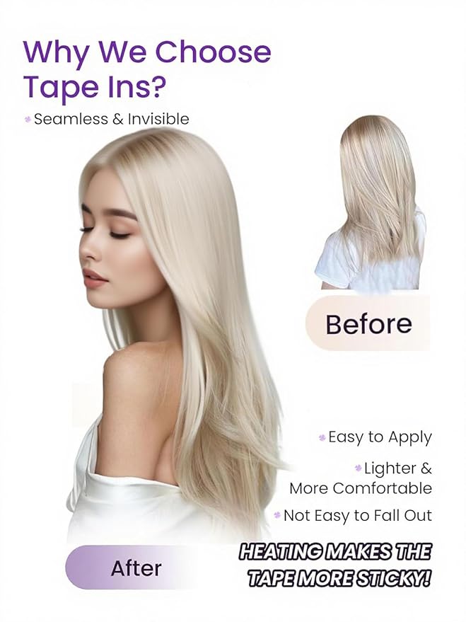 LaaVoo Tape in Extensions Human Hair 24 Inch Real Hair Extensions Tape in Ombre Dark Brown to Medium Brown Mix Caramel Brown 20pcs 50 Grams